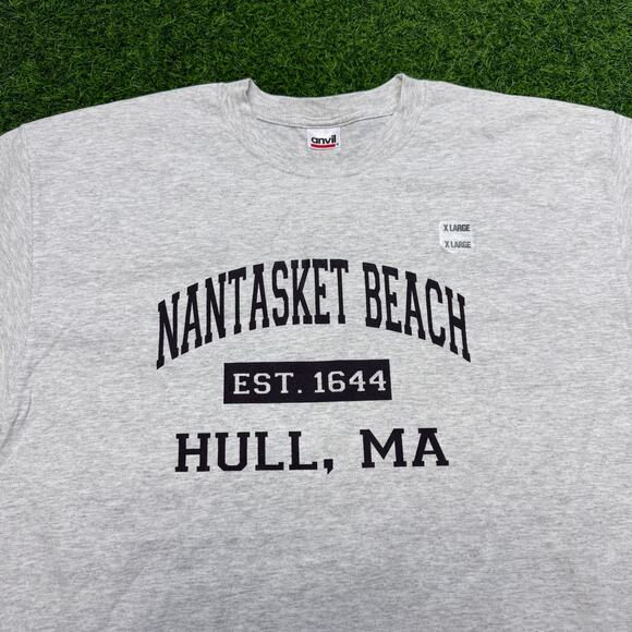 Vintage 00s Nantasket Beach Hull, MA Spell Out T-Shirt men’s XL - Picture 2 of 5